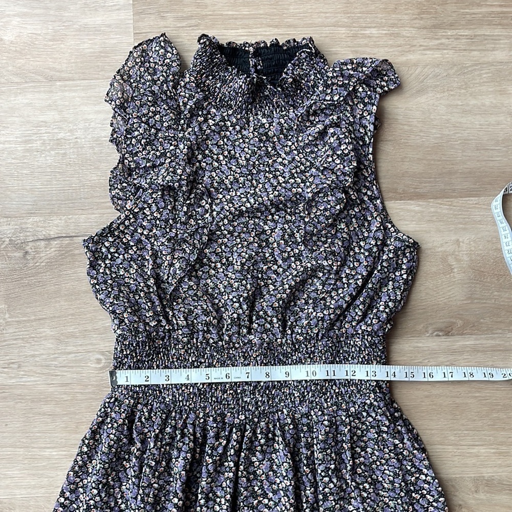 Lulu’s Evalina Black Floral Print Mock Neck Midi Dress - Picture 6 of 9